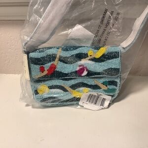 Beaded baguette bag